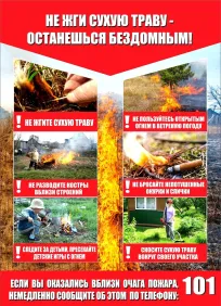 Останови огонь, не жги траву